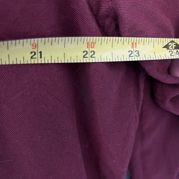 Express Classic Soft Wash Maroon Red Men's Button Down Shirt Long Sleeve VGCond - Picture 6 of 7